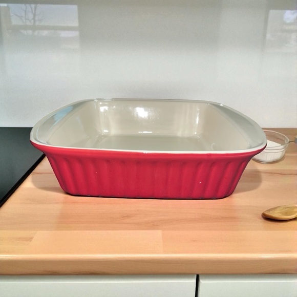 Vintage Collectors Good Cook Stoneware Baking Dish – 9x9 Red Square Dish - Picture 1 of 12